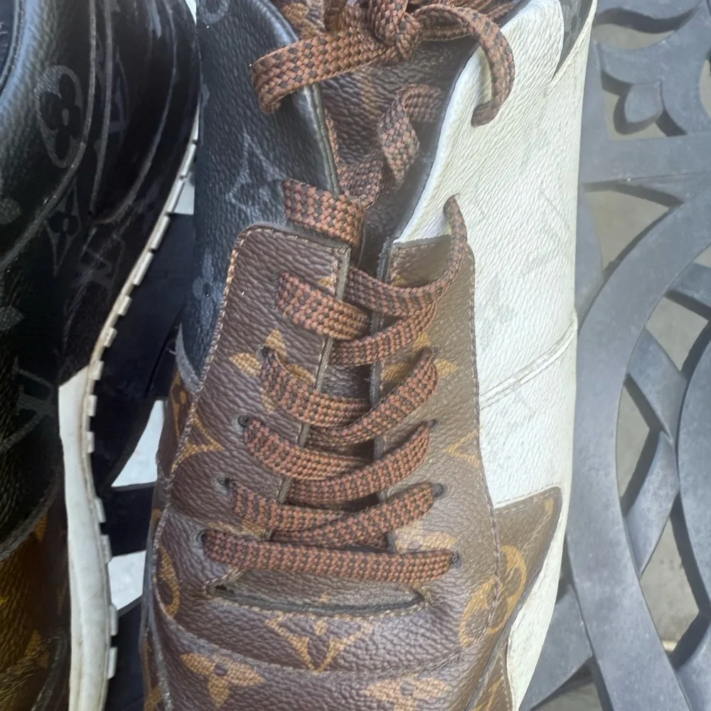 Louis Vuitton Tri coloured Monogrammed Runaway Sneakers - Size 11 - Picture 8 of 16